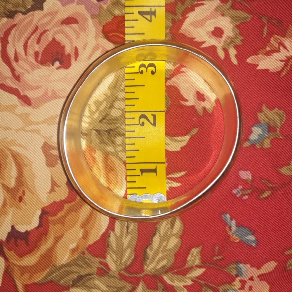 Thick Silver Bangle - image 3